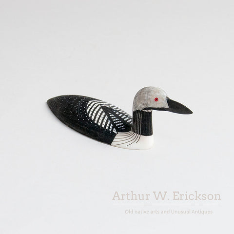 Inuit Ivory Carving of Artic Loon by Al Mayac