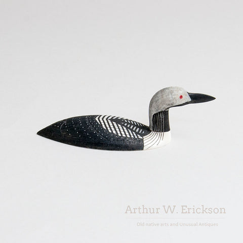Inuit Ivory Carving of Artic Loon by Al Mayac