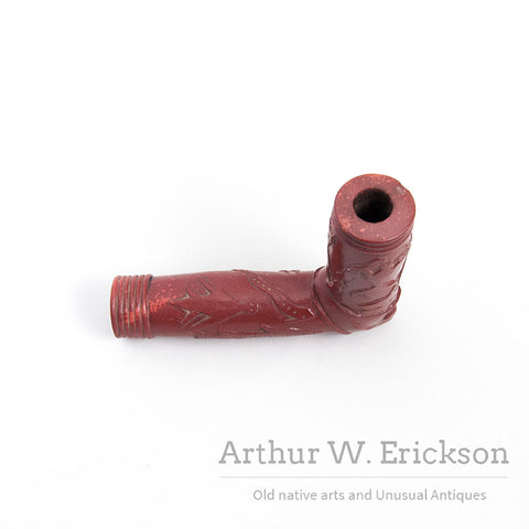 Carved Catlinite Pipe