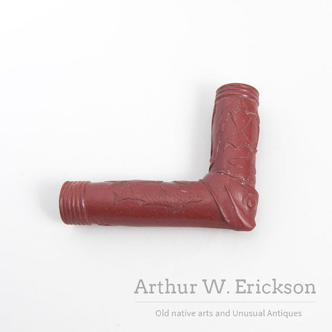 Carved Catlinite Pipe