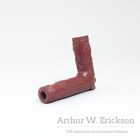 Carved Catlinite Pipe