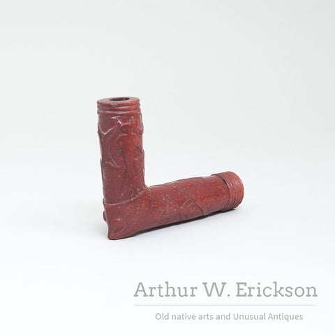 Carved Catlinite Pipe