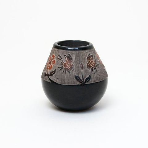 Small Santa Clara Jar With Sgraffito Designs by Crow Moquino (1929-2016)
