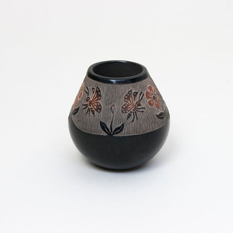 Small Santa Clara Jar With Sgraffito Designs by Crow Moquino (1929-2016)