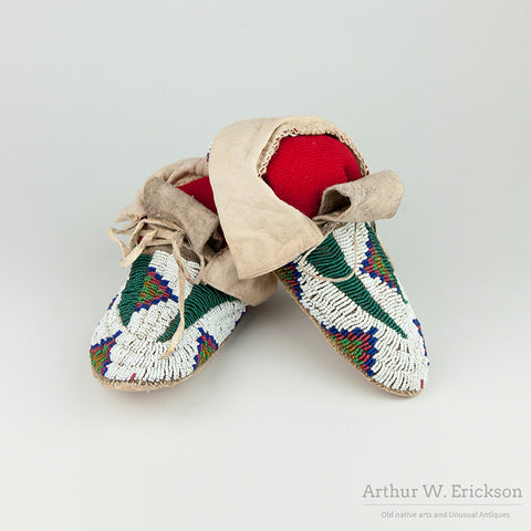 Fully Beaded Plains Moccasins
