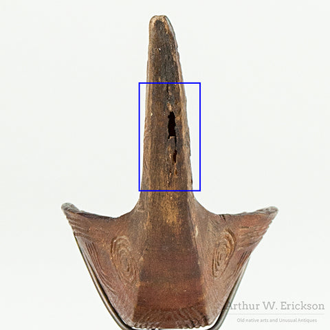 19th Century Columbia River Figural Horn Spoon