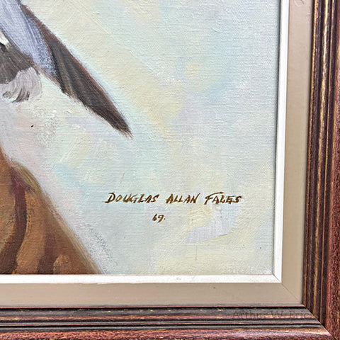 Large Painting of Plains Indian Chief by Douglas Allan Fales (1929-2024)