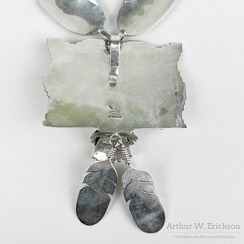 Bennie Ration Sterling Silver Kachina Necklace