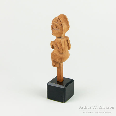 Northwest Coast Wood Carving of Bear Finial