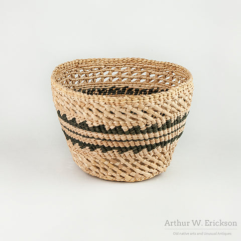 Quileute Style Twined Basket by Signe Johns