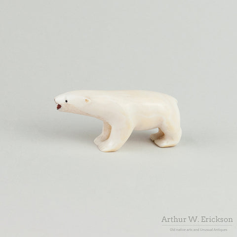 Walrus Ivory Polar Bear Carving