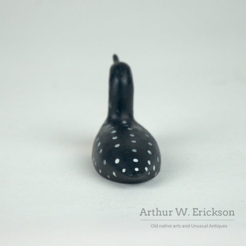 Large Inuit Carved and Painted Loon by Charles Kokulak