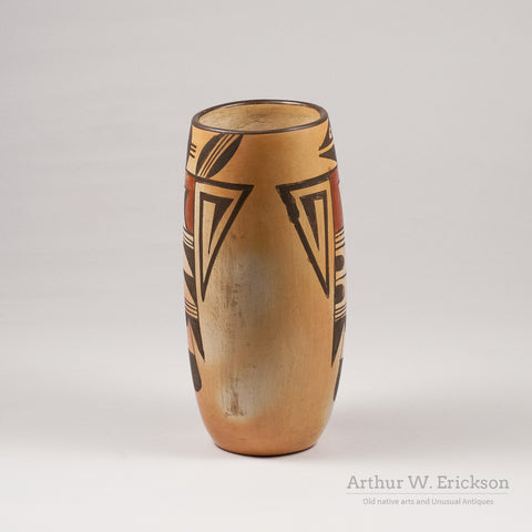 Hopi Tall Vase with Bird Figure - Arthur W. Erickson - 4