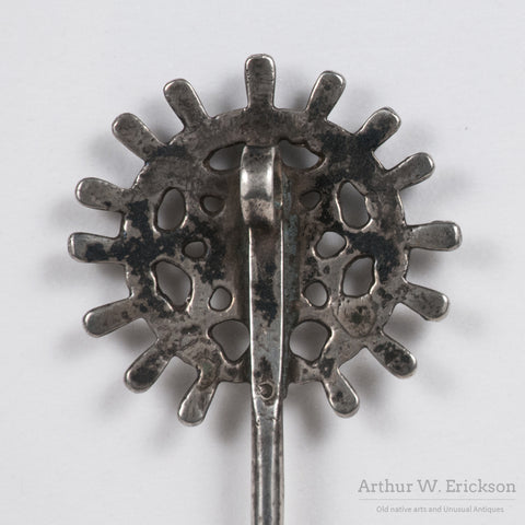 Silver Tupus - Andean Garment Pin - Arthur W. Erickson - 4