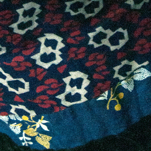Plateau Beaded Flat Bag with Eagle