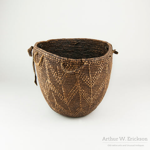 19th Century Puget Sound Partially Imbricated Berry Basket