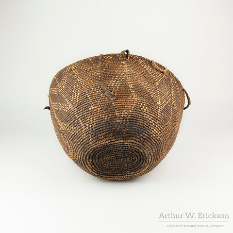 19th Century Puget Sound Partially Imbricated Berry Basket