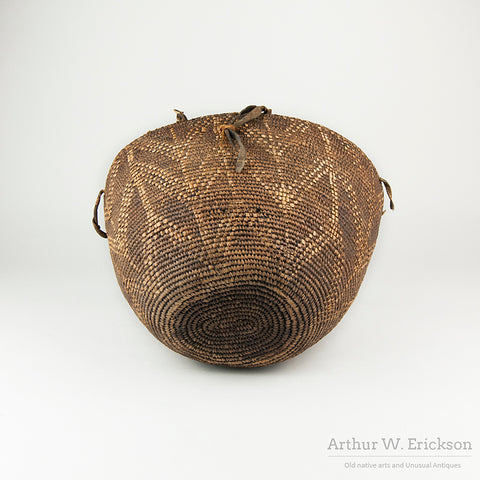 19th Century Puget Sound Partially Imbricated Berry Basket