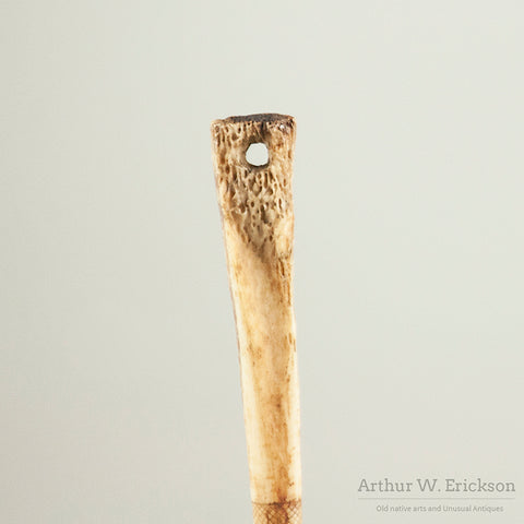 19th C Decorated Bone Awl
