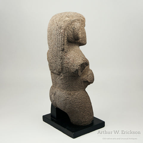 Stone Costa Rican Female Figure