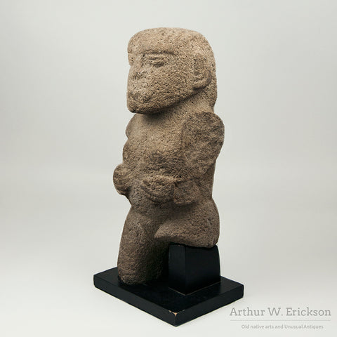 Stone Costa Rican Female Figure
