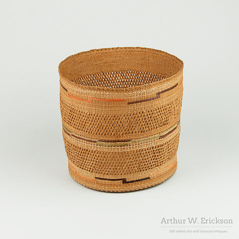 Tlingit Open Weave Basket