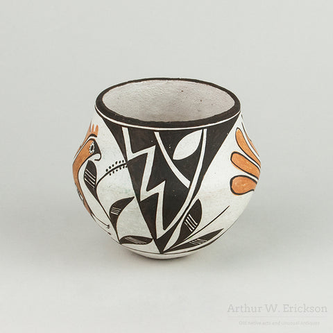 Lucy Lewis Small Acoma Parrot Olla