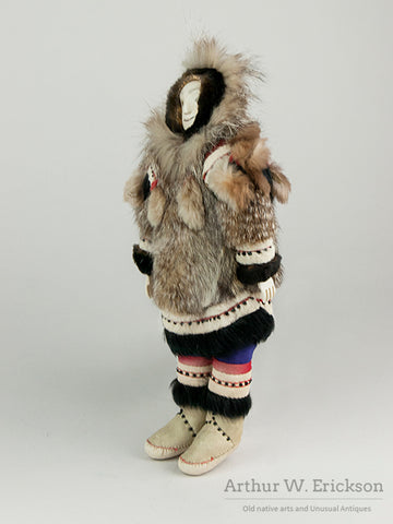 Nunivak Doll with Walrus Ivory Head and Hands
