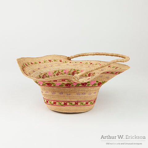 Aleut Victorian Garden Basket with Handle
