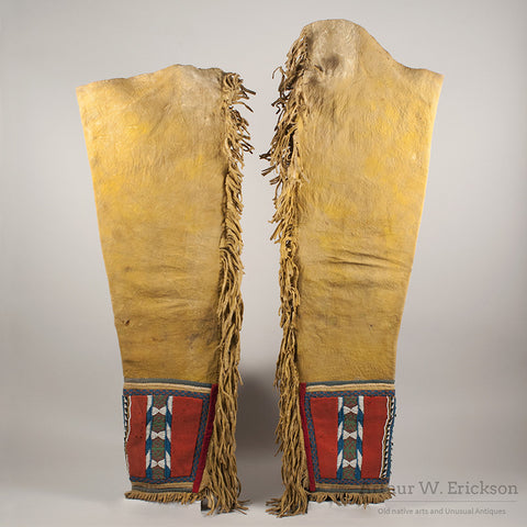 Blackfoot Panel Leggings c. 1870 - Arthur W. Erickson - 2