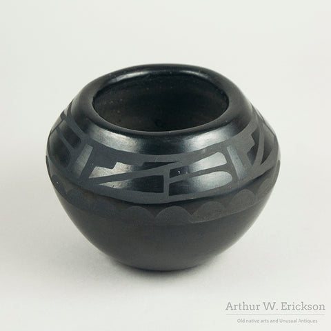 Blackware Jar by Lucy Martinez, San Ildefonso