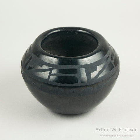 Blackware Jar by Lucy Martinez, San Ildefonso