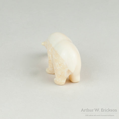 Small Carved Walrus Ivory Polar Bear
