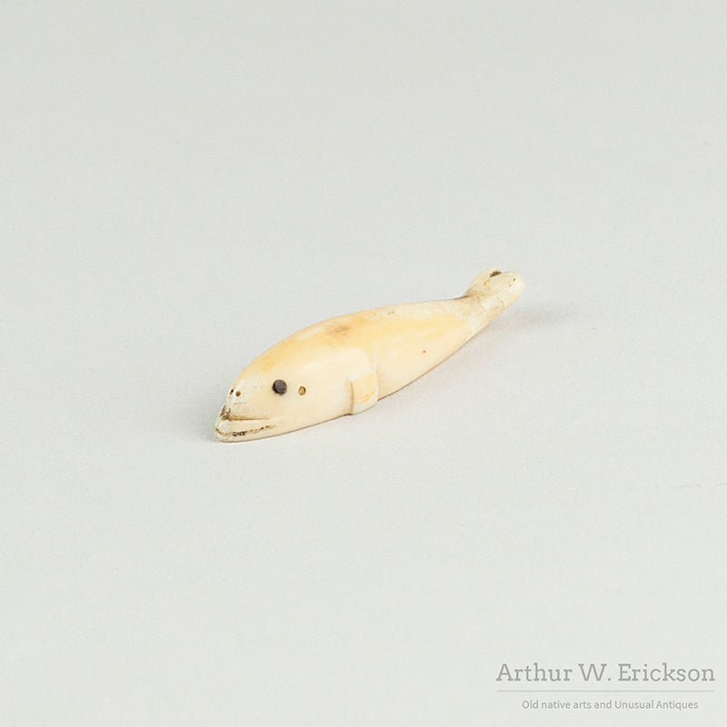 Carved Ivory Beluga Whale