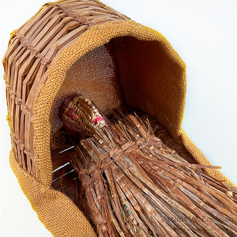 Miniature Quileute Cradle & Doll by Beatrice Black