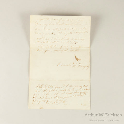 Civil War Letter and Graphic Envelope 1865