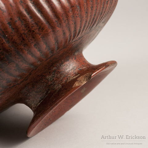 Colima Gadrooned Terracotta Jar - Arthur W. Erickson - 10