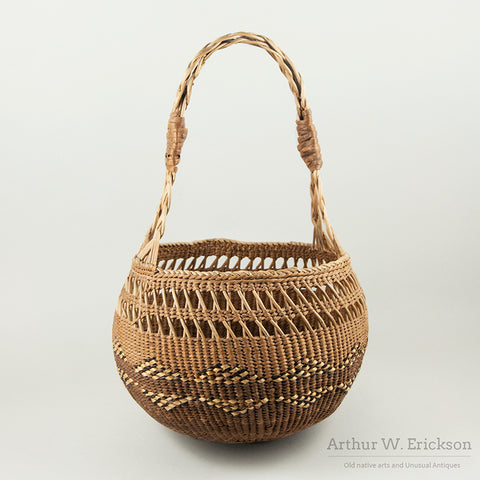 Large Siletz Basket with a Double Handle