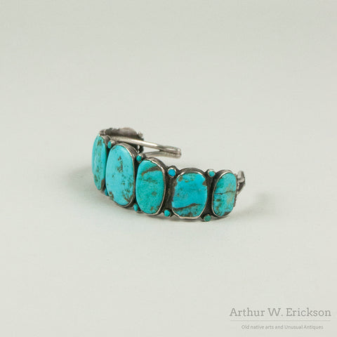 Navajo Turquoise Row Bracelet