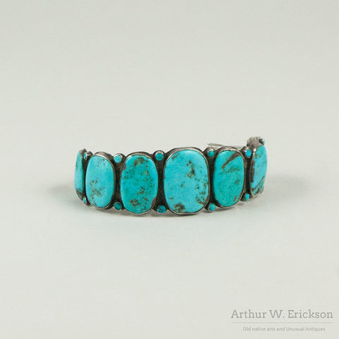 Navajo Turquoise Row Bracelet