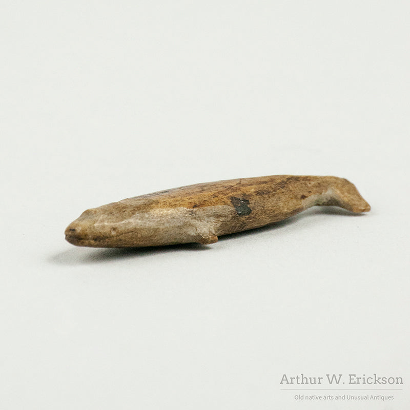 Excavated Eskimo Bone Carving of Whale