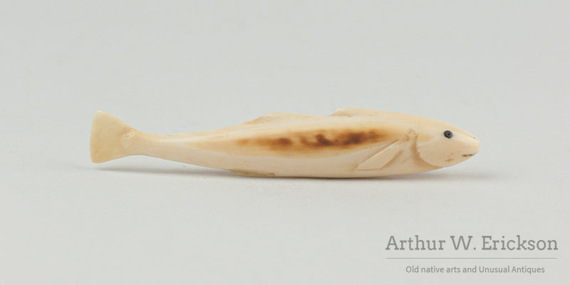 Eskimo Carved Ivory Arctic Cod