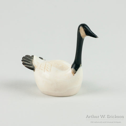 Eskimo Carved Ivory "Floating" Goose