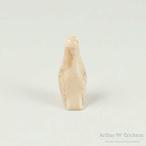 Eskimo Carved Ivory Standing Bird