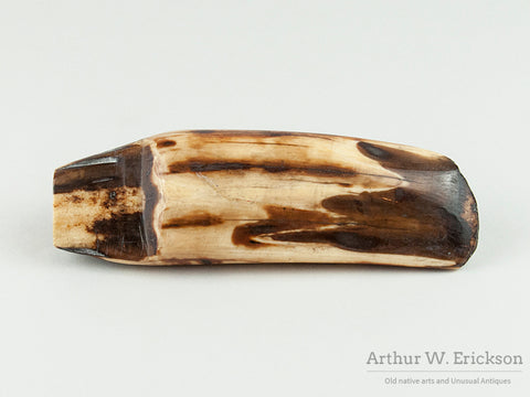 Eskimo Fossilized Walrus Ivory Wedge