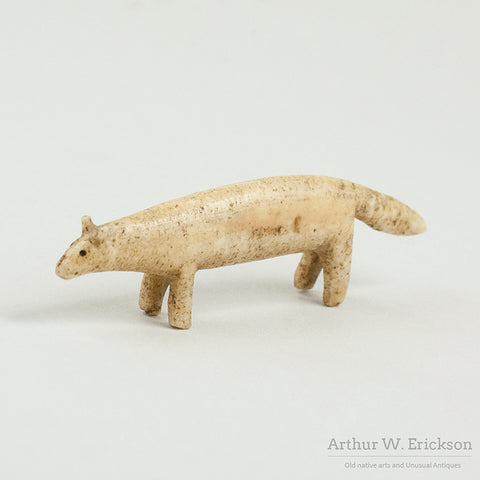Eskimo Ivory Carving of Fox