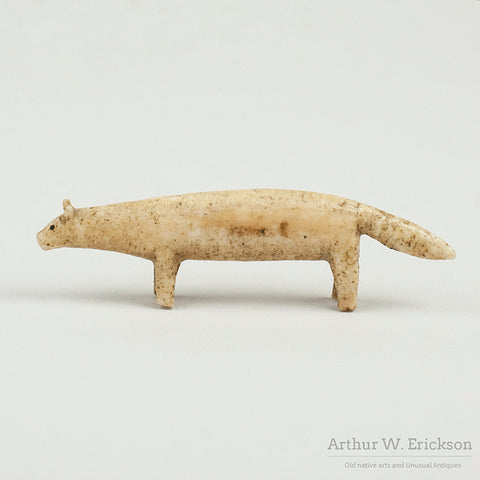Eskimo Ivory Carving of Fox