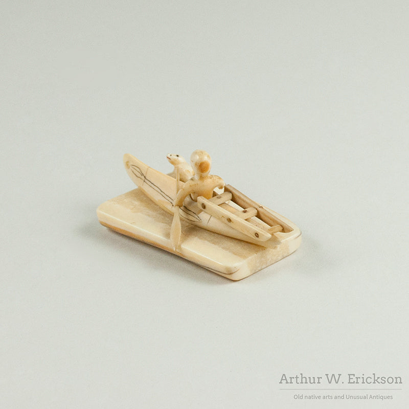 Sold at auction Group of Eskimo Miniature Carved Ivory Tools Auction Number  2596B Lot Number 220