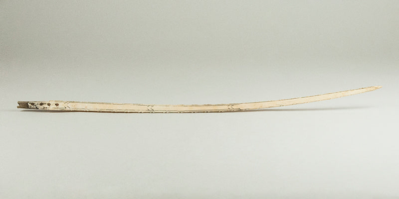 Eskimo Scrimshawed Long Ivory Bird Spear Point