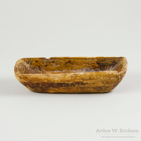 Fossilized Walrus Ivory Eskimo Bowl